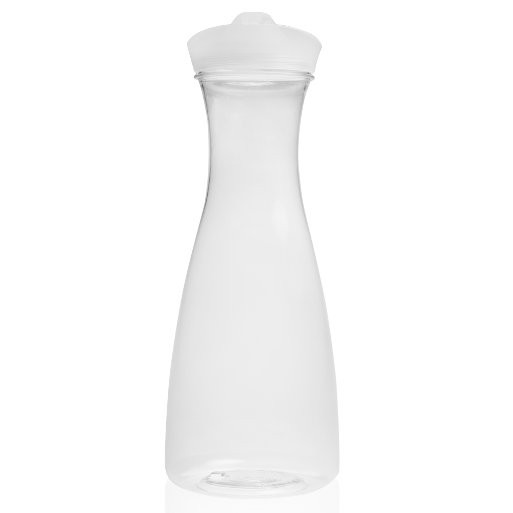 34 oz Clear Plastic Carafes with Lid Clear Blank