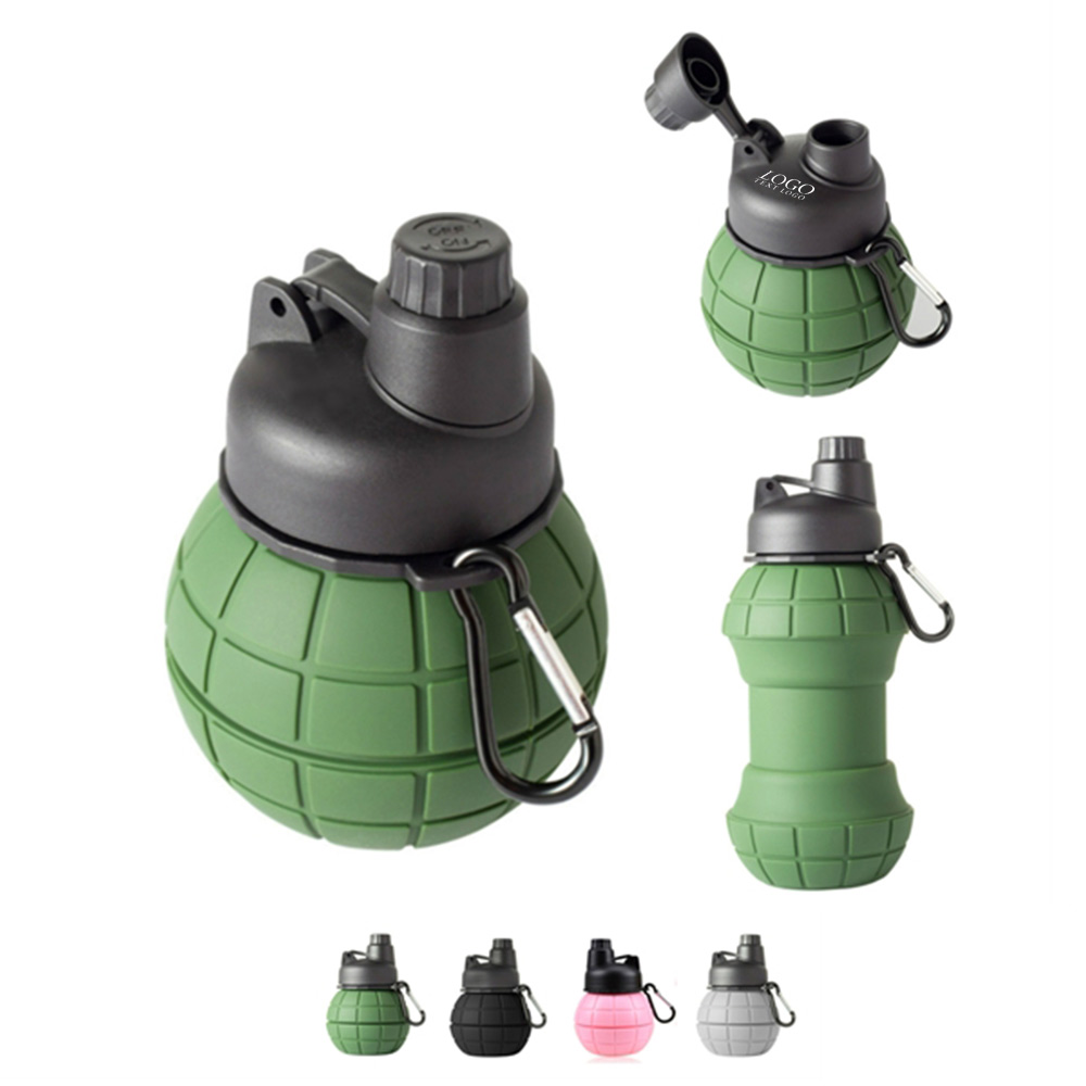 550ml Silicone Foldable Water Bottle Collapsible Bottle Group