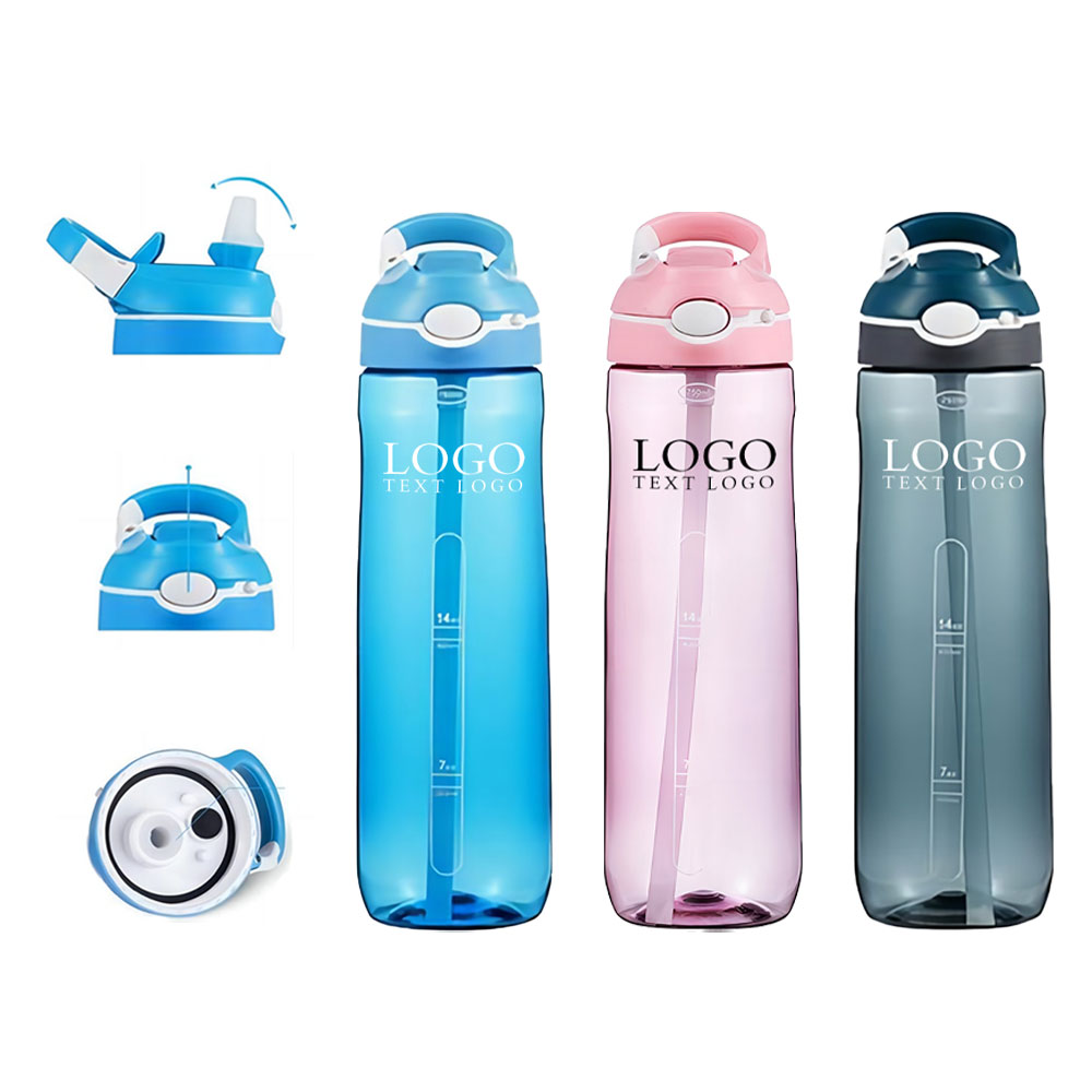 Custom 24 Oz Autospout StrawWater Bottle Group