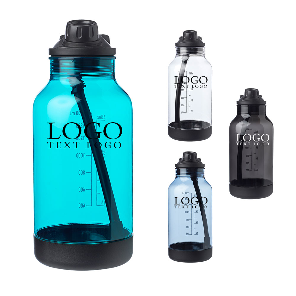 Custom 64 oz Plastic Sports Bottles Group