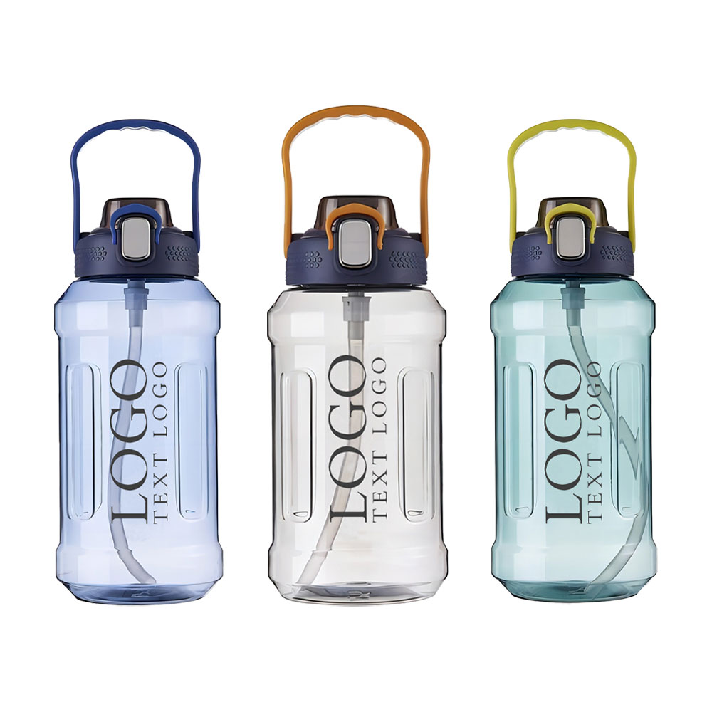 Marketing 64 oz Large Motivational Water Bottle With StrawHandle Group