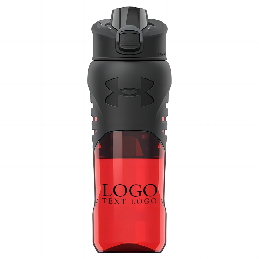 Under Armour 24 oz Draft Grip Bottle Red With Logo