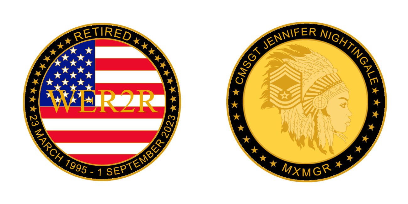 Custom Retired Veteran Challenge Coins