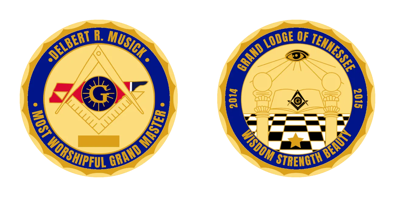Grand Lodge Of Tennesse Custom Coins