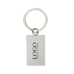 Customized Reflection Flat Metal Keychain 