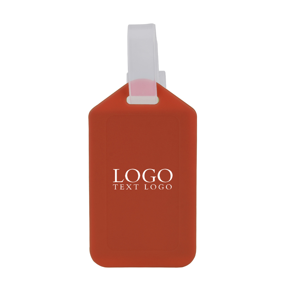 Luggage tag with logo