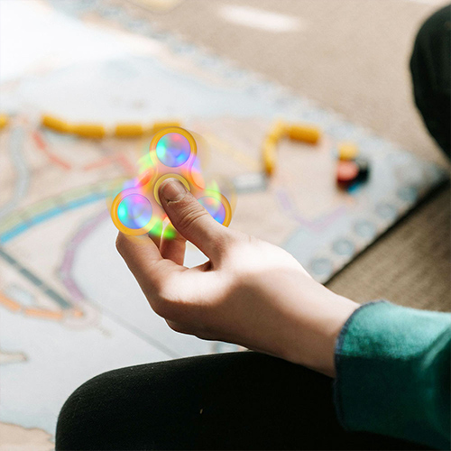 Custom LED Lights Fidget Spinner