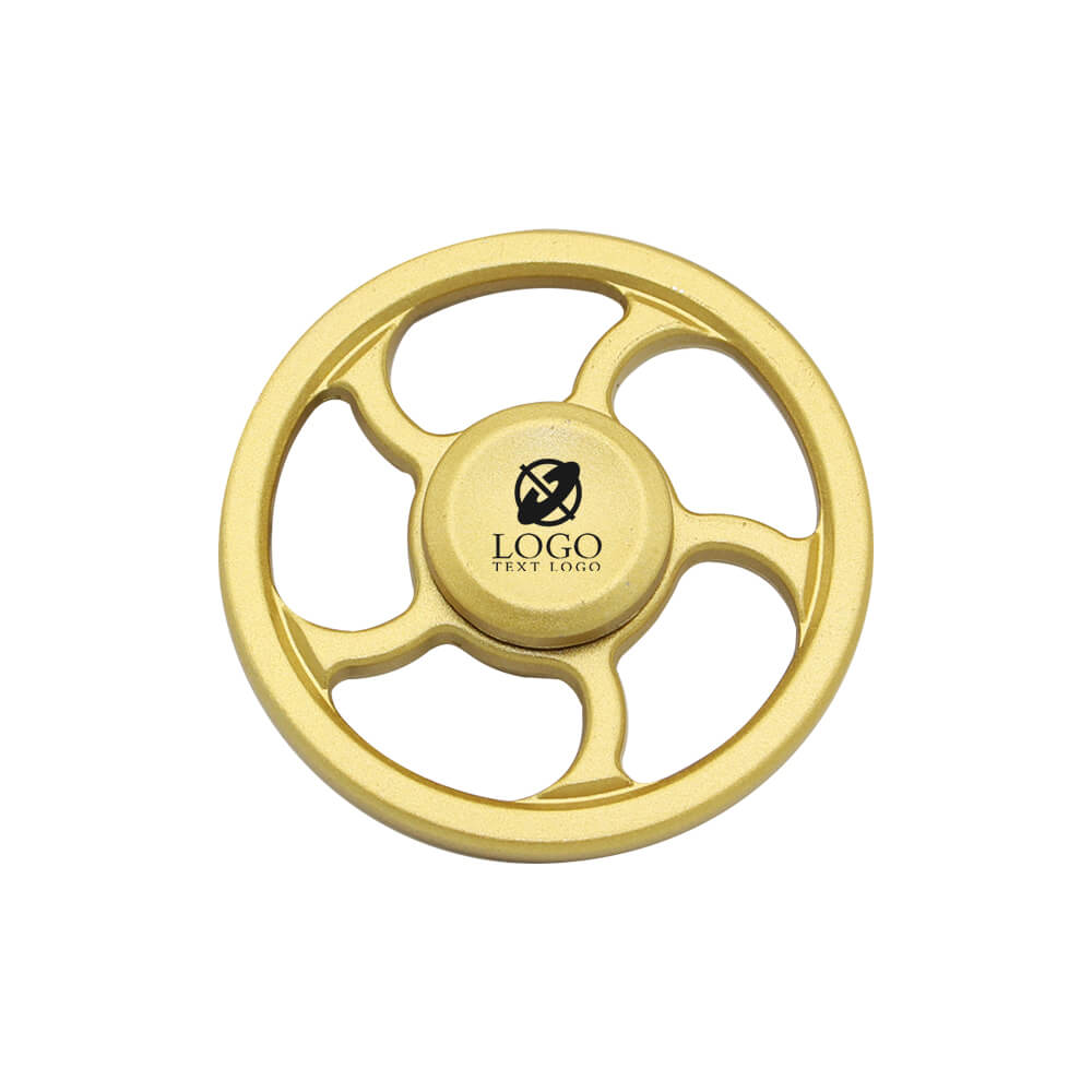 Mini hand wheel Fidget Finger Spinner Yellow with Logo Mini hand wheel Fidget Finger Spinner Yellow with Logo