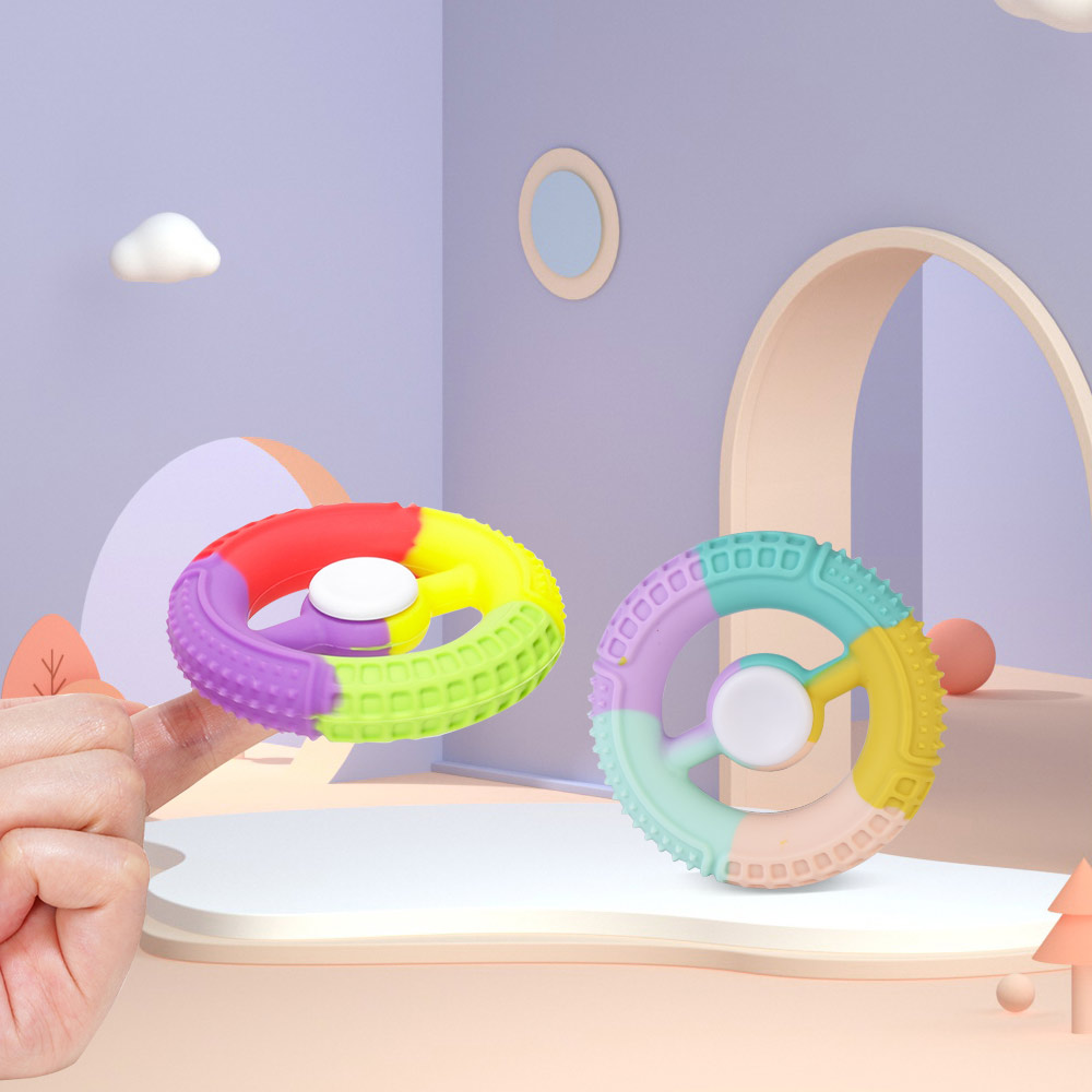Custom Silicone Fidget Spinning Top Toy