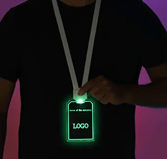 Sublimation Lanyards with Light Up Card