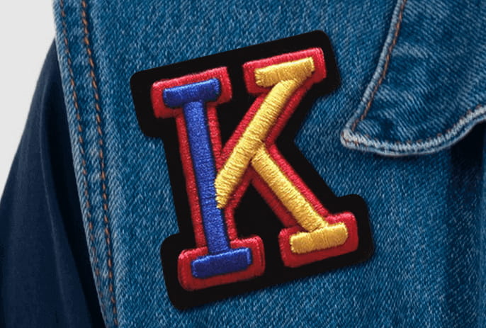 custom 3D embroidered patches