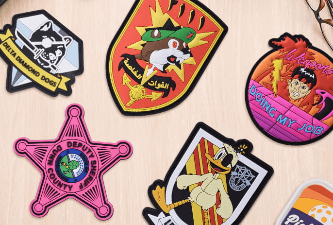 custom made pvc patches