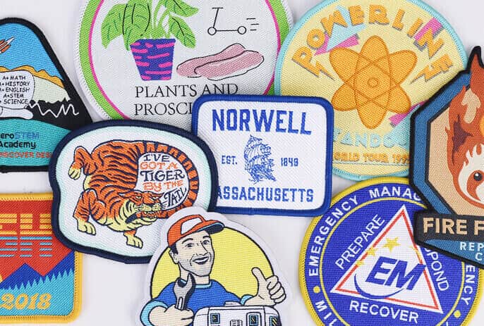 custom made woven patches