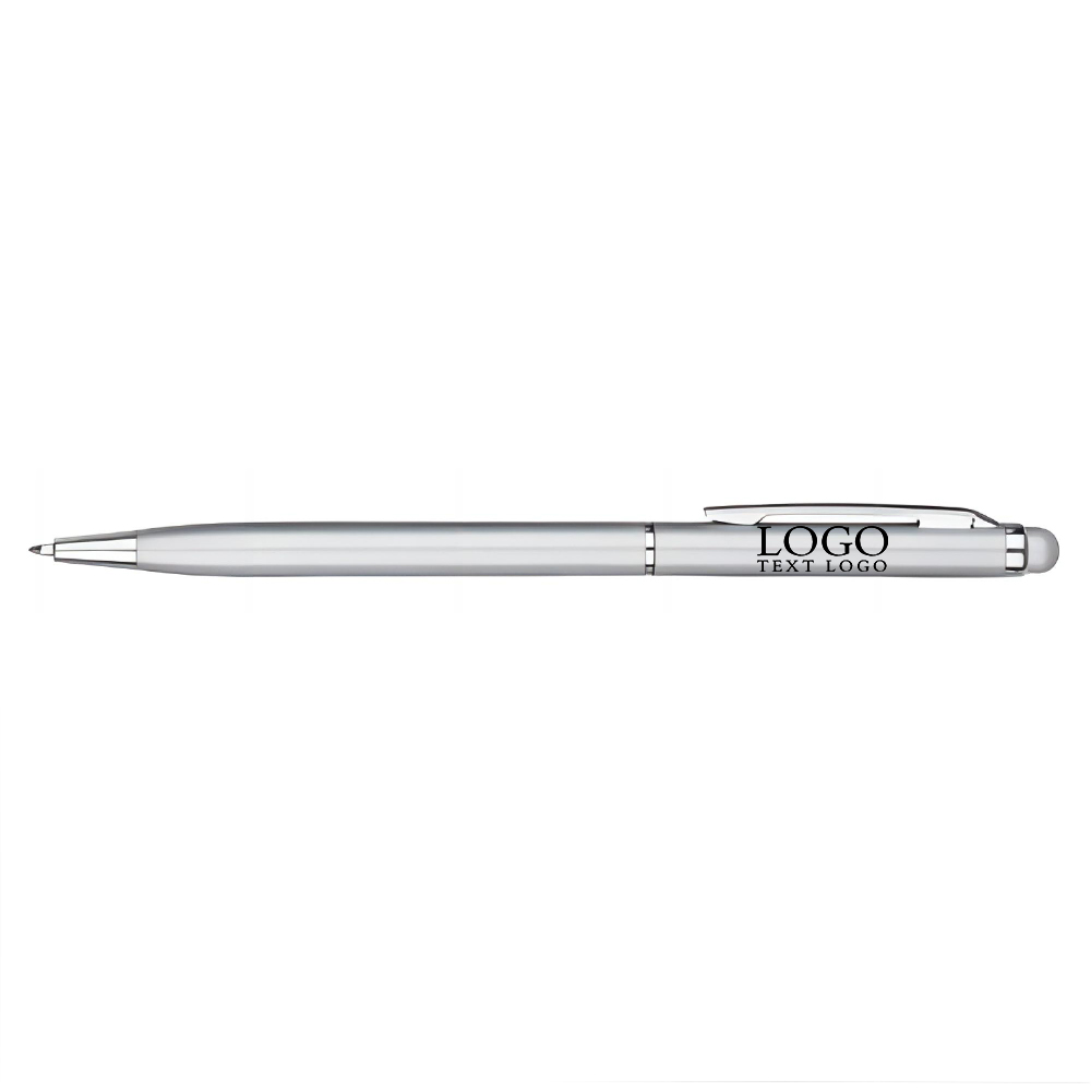 Silver Custom Slim Metal Stylus Pen with Logo