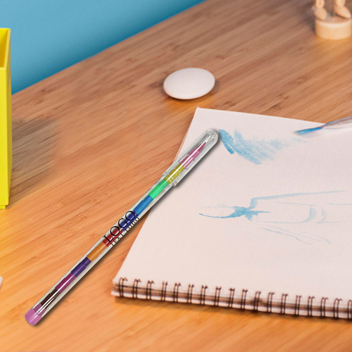 Crayon de couleur empilable en plastique cadeau