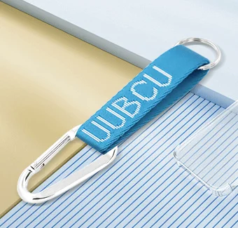 Karabinhage vævede lanyards