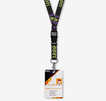 Custom ID Card Woven Lanyards