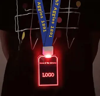 Woven Lanyards with Light Up Card Woven Lanyards with Light Up Card