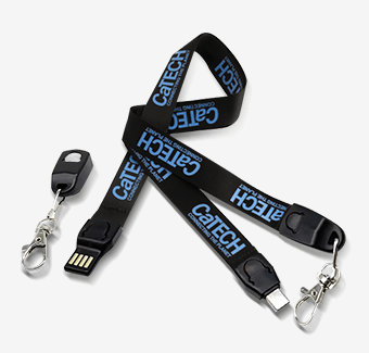 Custom 3 in 1 USB Nylon Lanyards