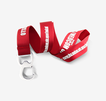 Custom Bottle Opener Nylon Lanyards