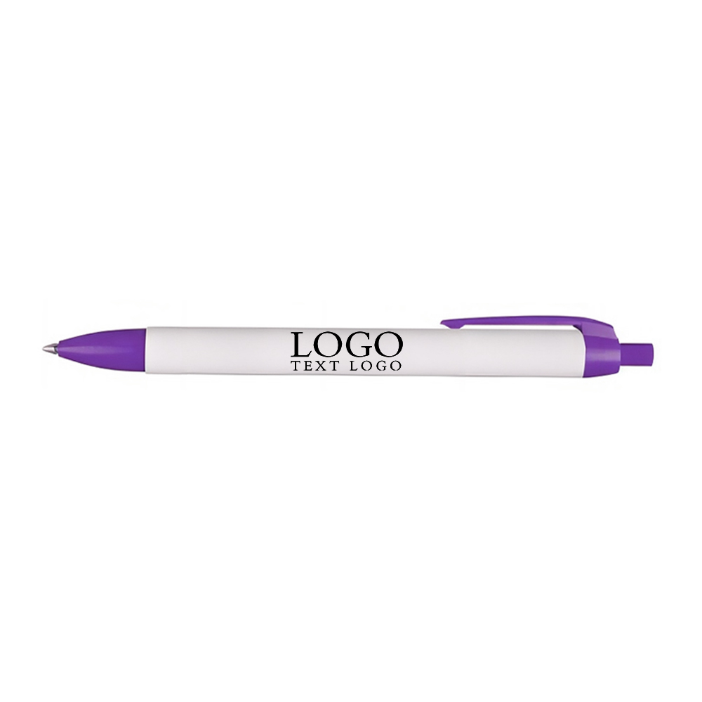 Click Action Company Pen Purple with Logo