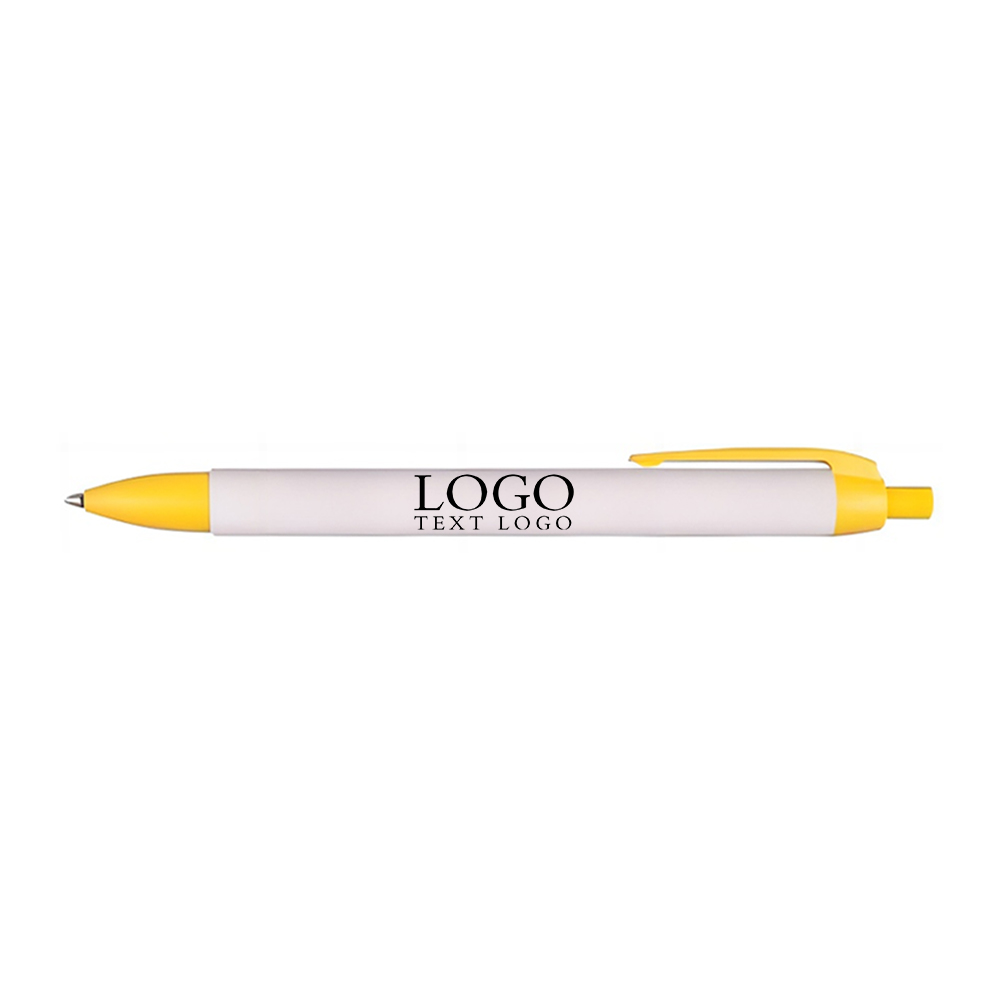 Click Action Company Pen Yellow with Logo