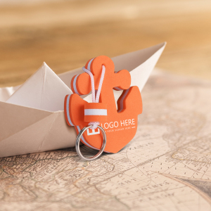 Advertising Anchor-Shaped Floating Keychain