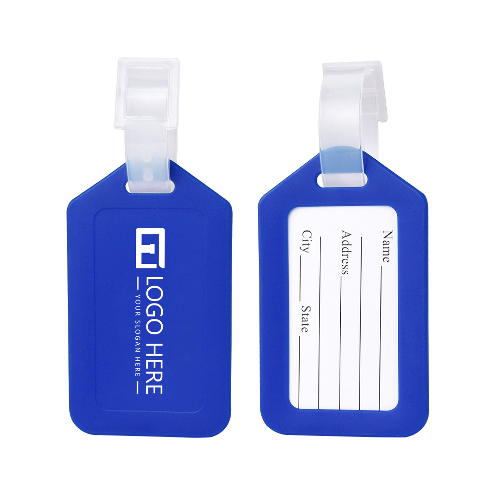 Plastic tags with logo