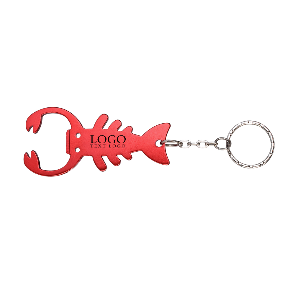 Lobster-Shaped Keychain with logo