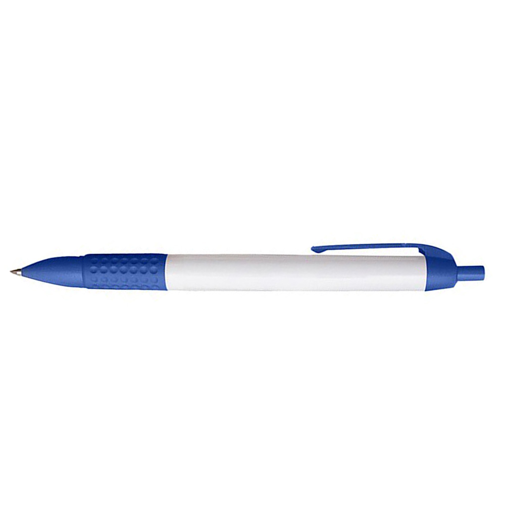 Custom Click Ballpoint Pens with Grip - Blue