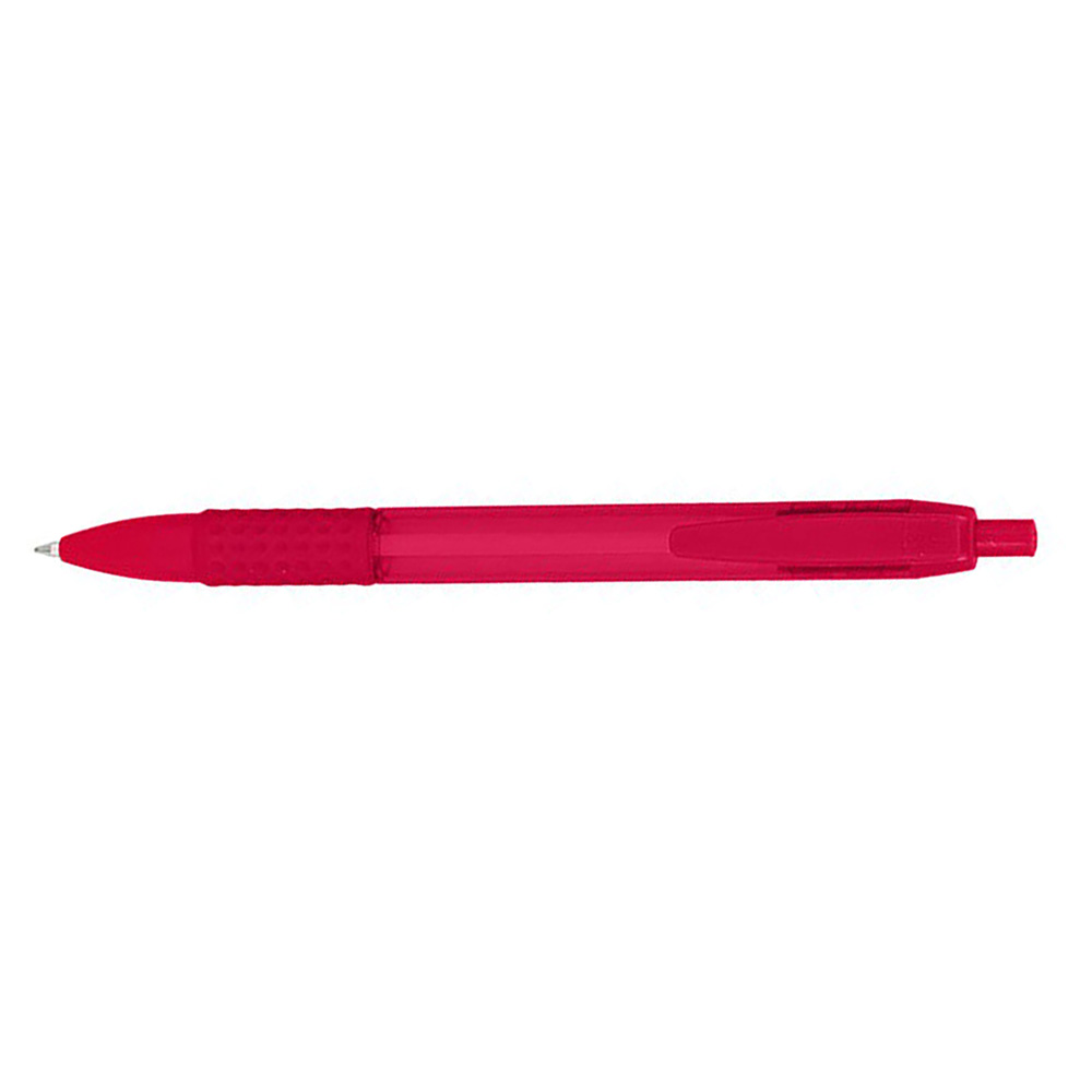 Customized Stick Pens with Gripper - Red