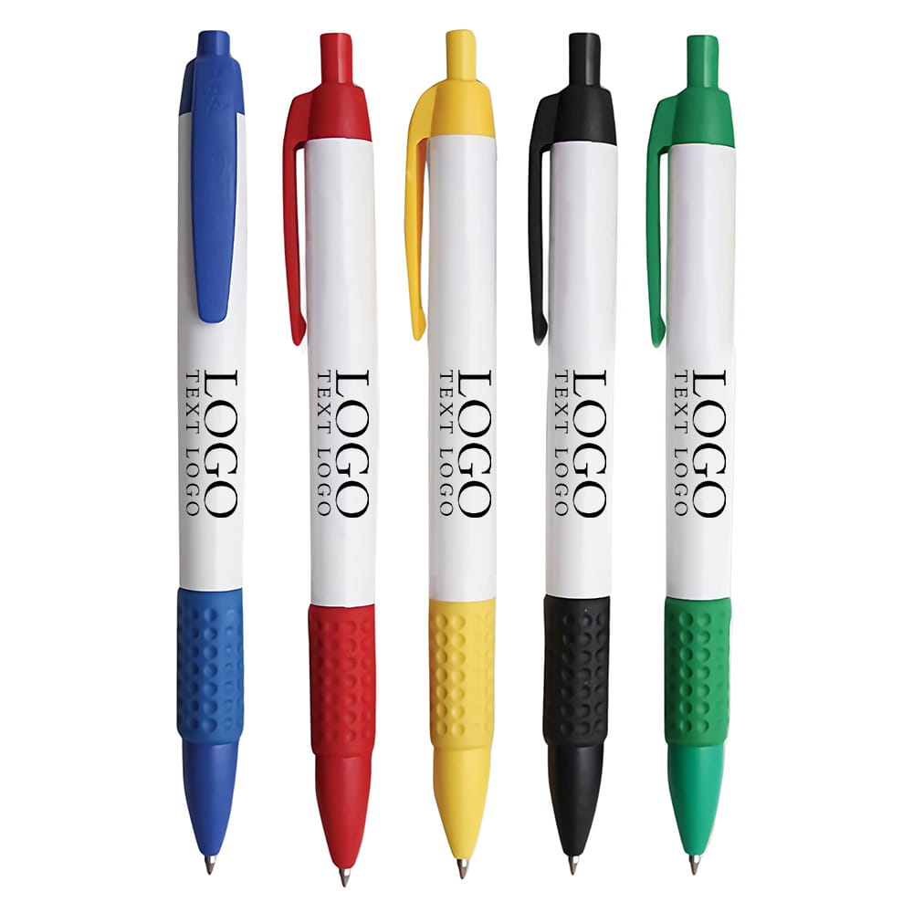 Personalized Click Ballpoint Pens with Grip