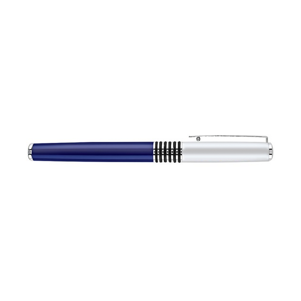 Satin Chrome Cap Metal Ballpoint Pen 05