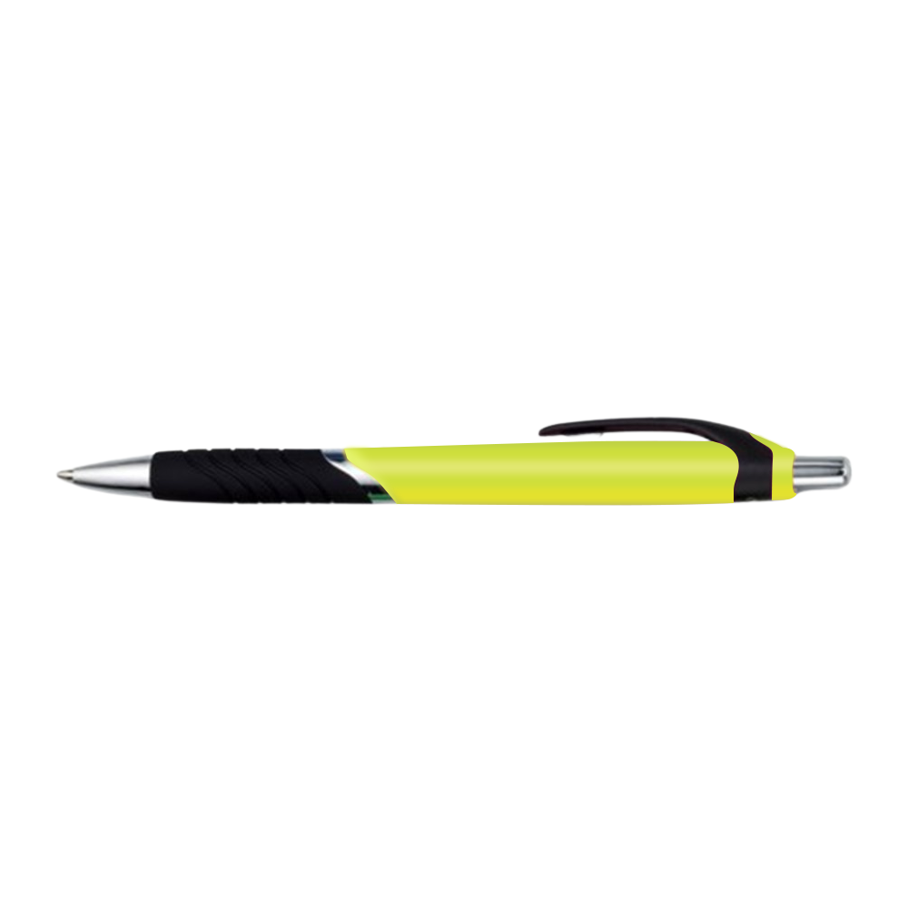 The Tropical Retractable Promotional Pen Yellow
