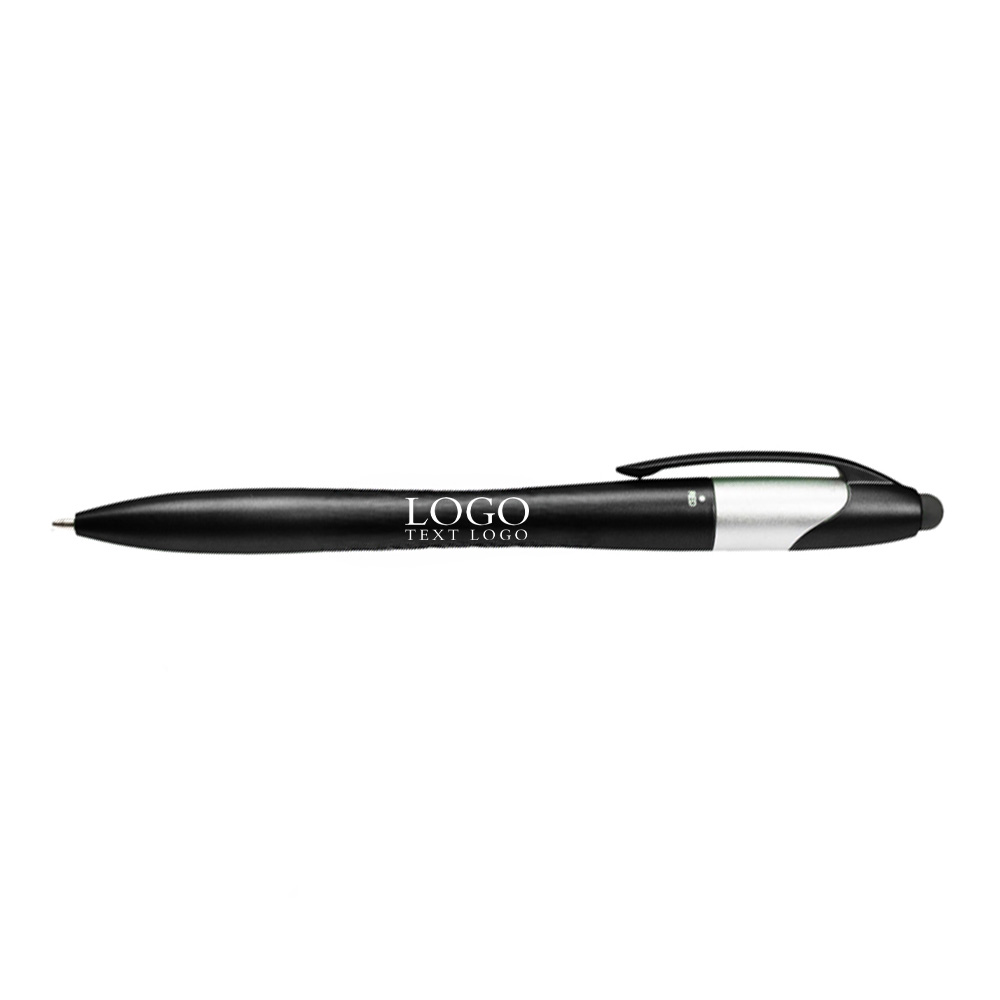 Black Custom Multi-Functional Slimster Plastic Pen with Logo