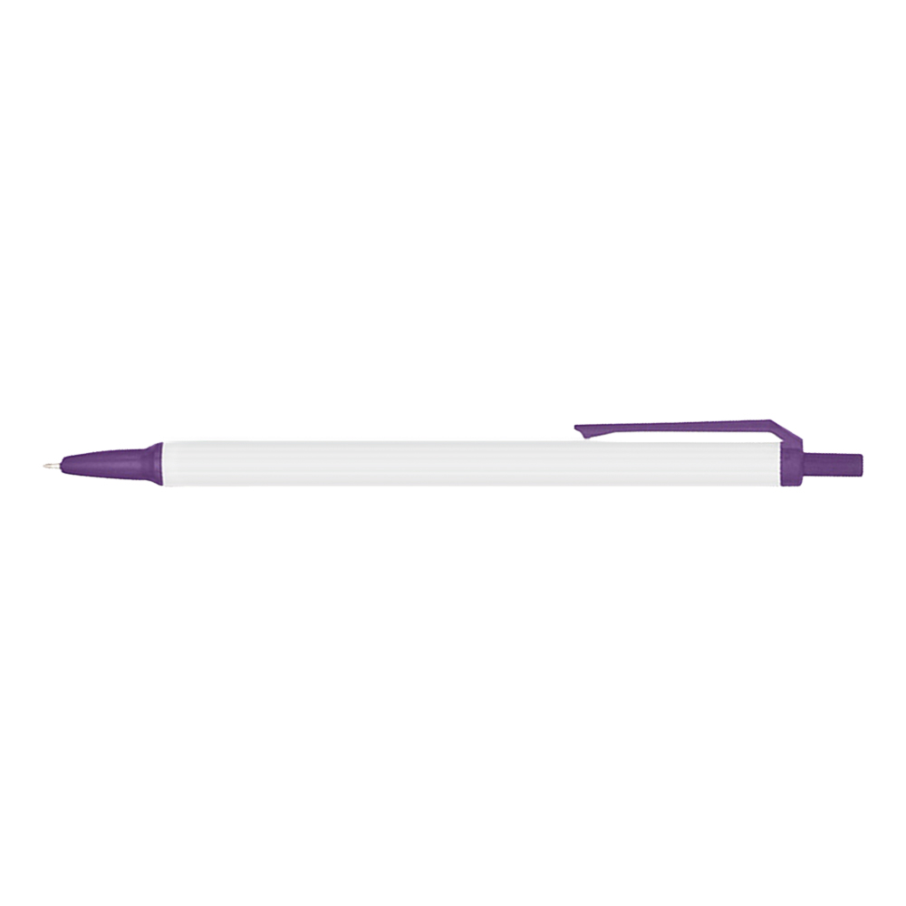 Click Stick Custom Amber Pen White Purple