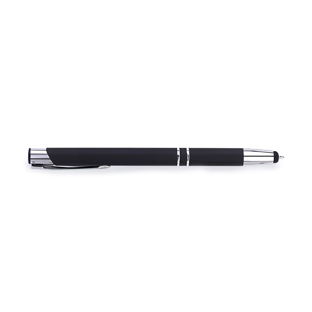 Custom-Soft-Touch-Retractable-Metal-Pen-Black