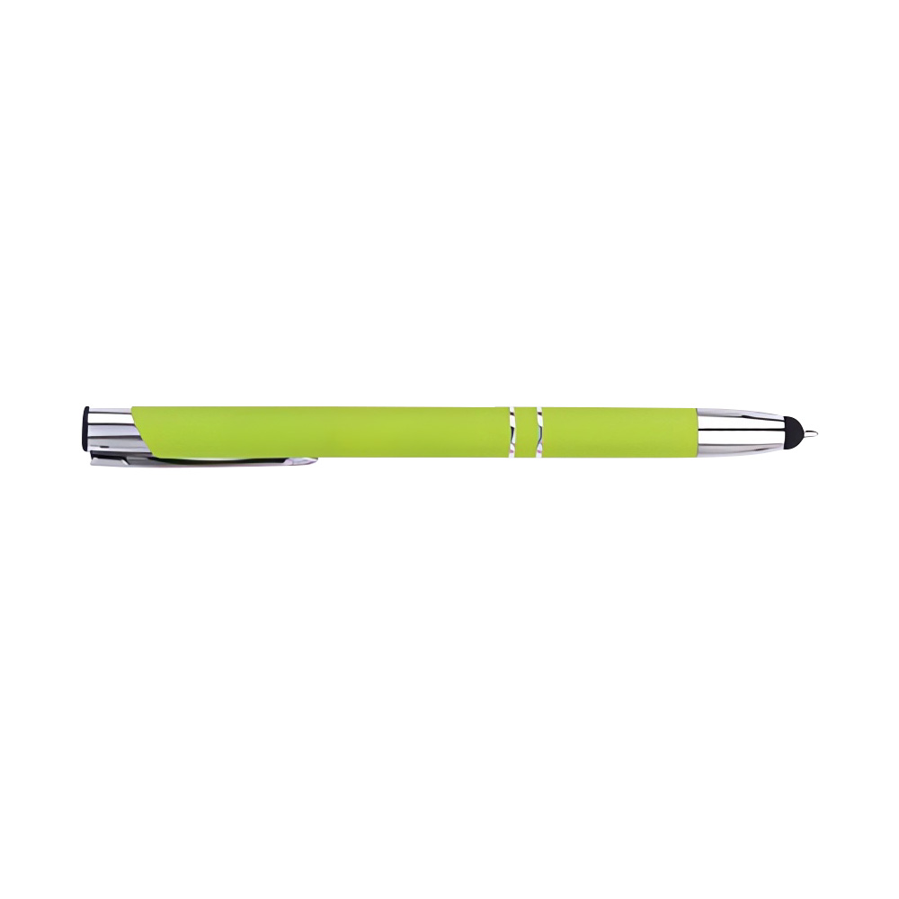Custom-Soft-Touch-Retractable-Metal-Pen-Green