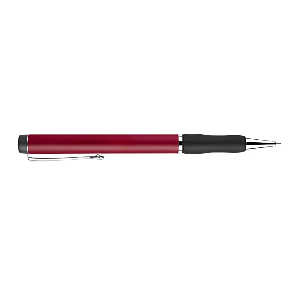 Custom Ballpoint Pen with Rubber Grip-Matte Burgundy