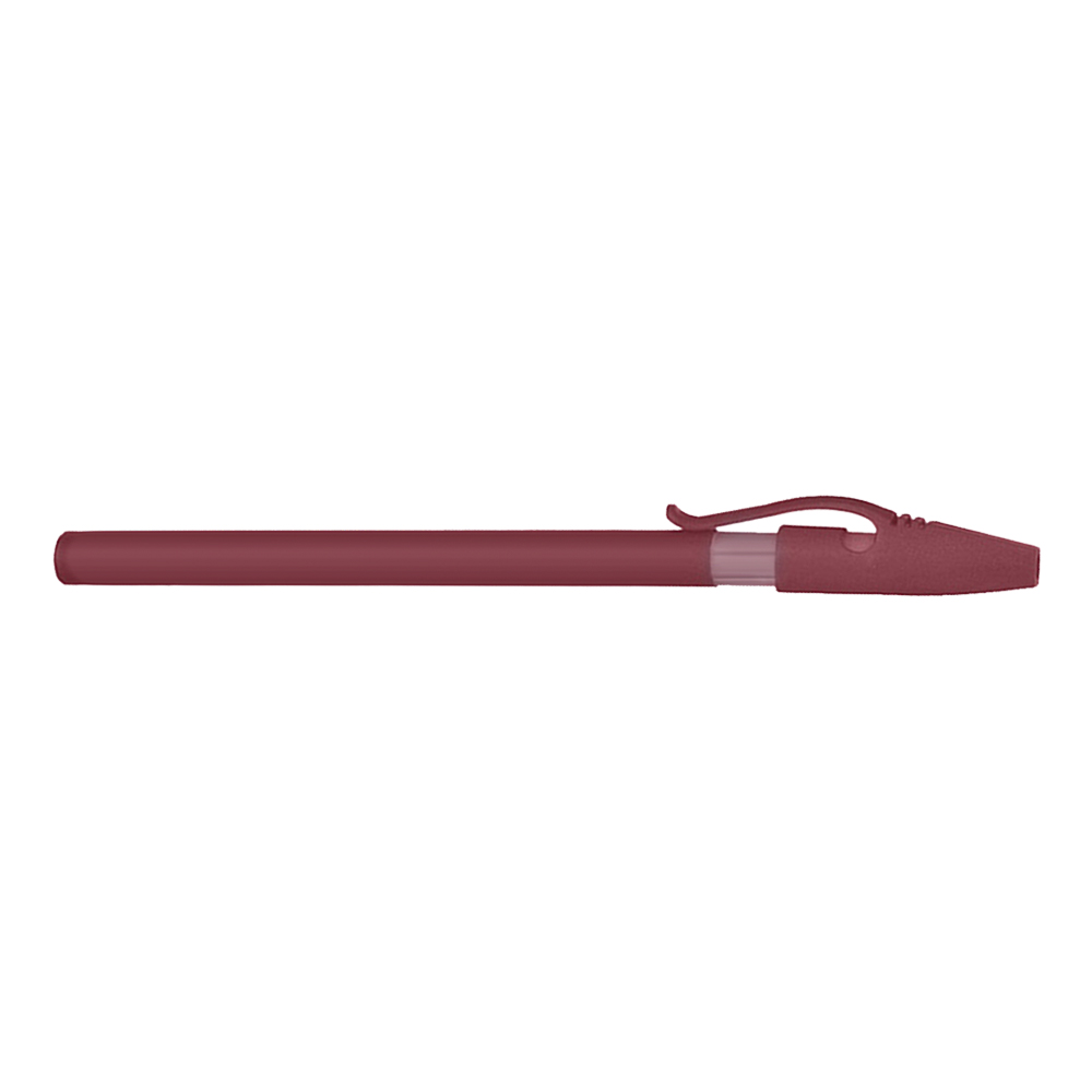 Custom Printed Grip Stick Pens Promos with logo Burgundy