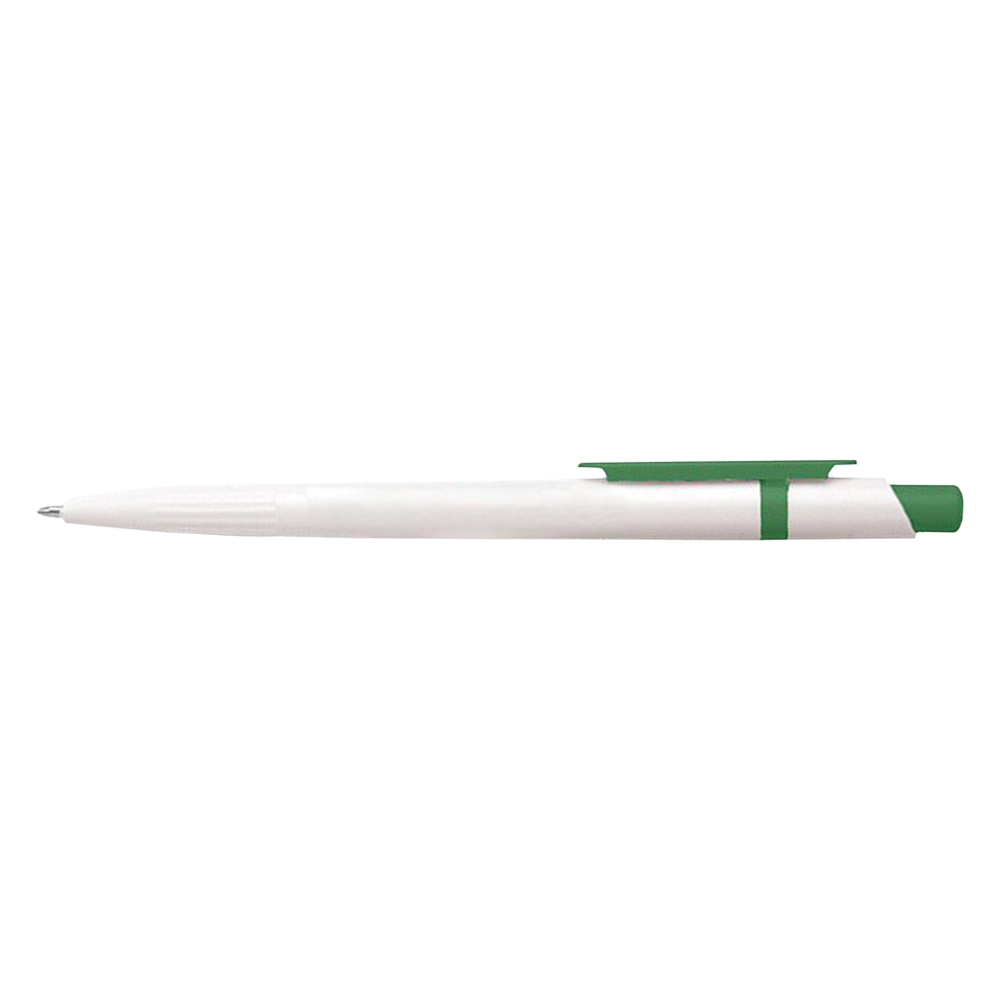 Custom Retractable Economic Cedar Click Pen Green
