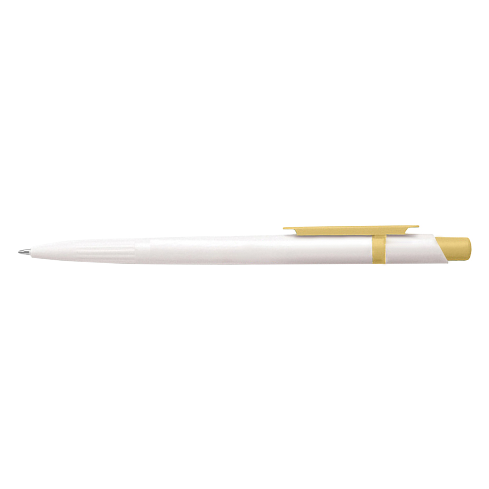 Custom Retractable Economic Cedar Click Pen Yellow