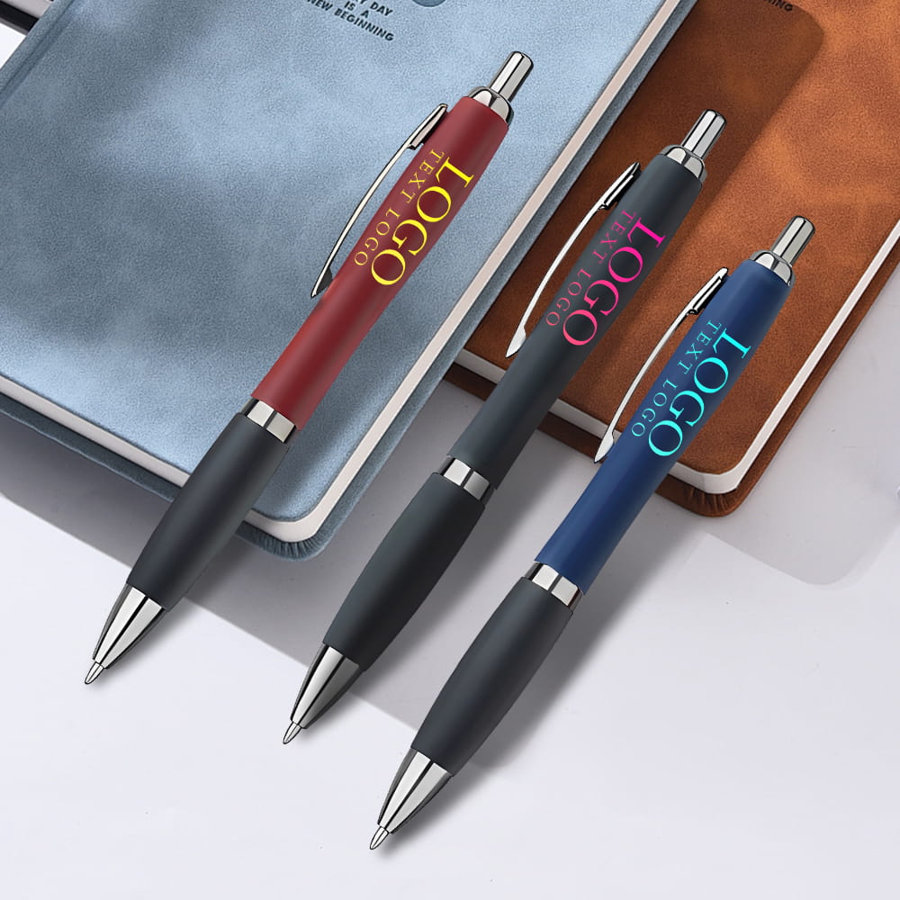 Custom Satin Basset Full Color Click Pens