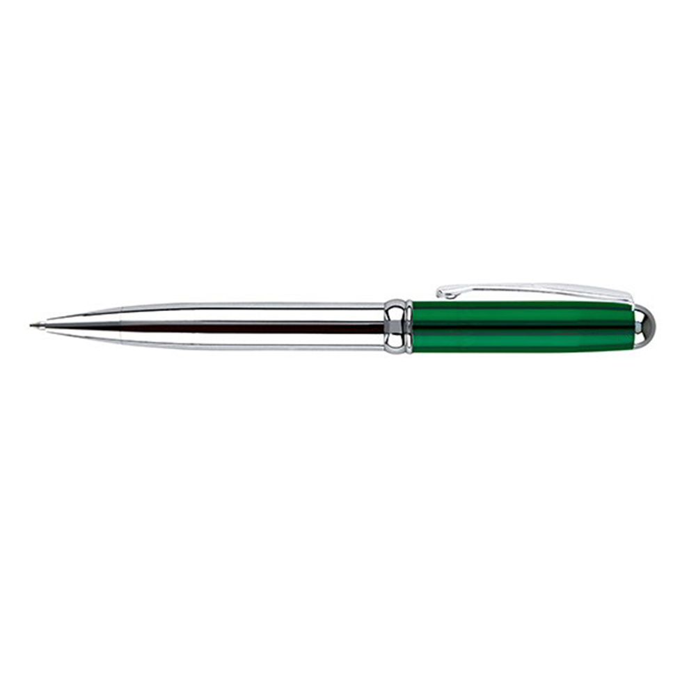 Custom Twist Action Brass Metal Constructed Pen Green