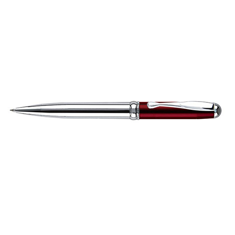 Custom Twist Action Brass Metal Constructed Pen Red