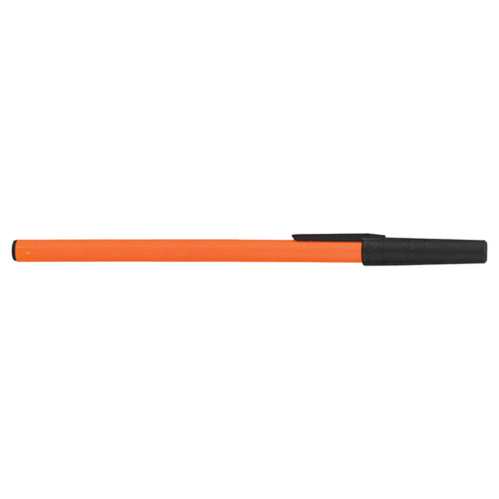 Customized Brittany Stick Plastic Ballpoint Pen Orange
