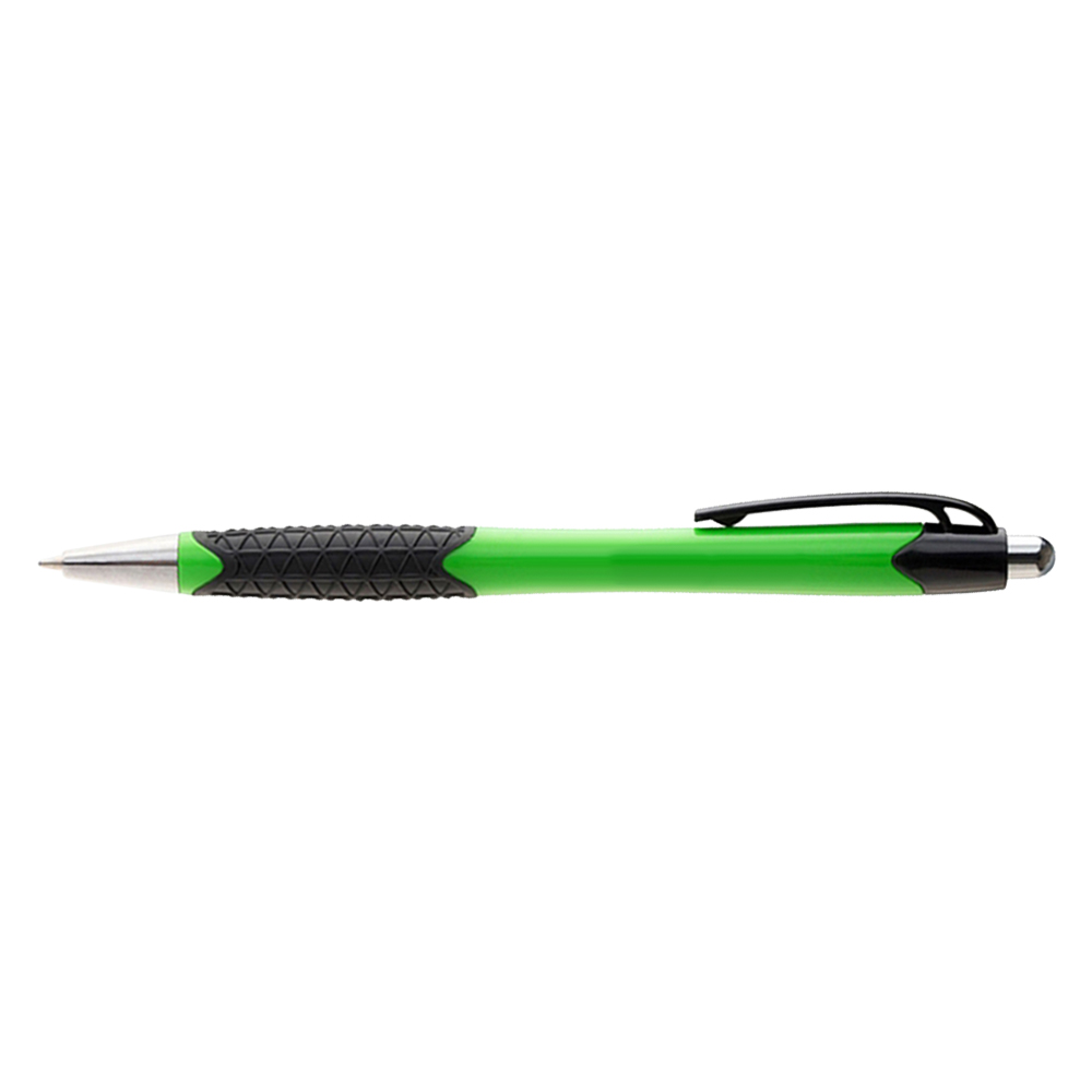 Customized Plastic Island Click Pen Green