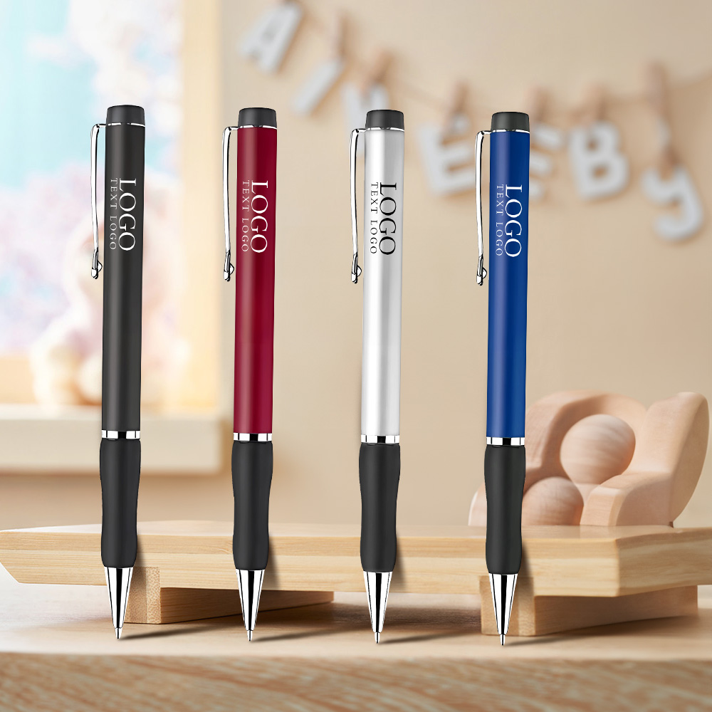 Personalized Ballpoint Pen with Rubber Grip