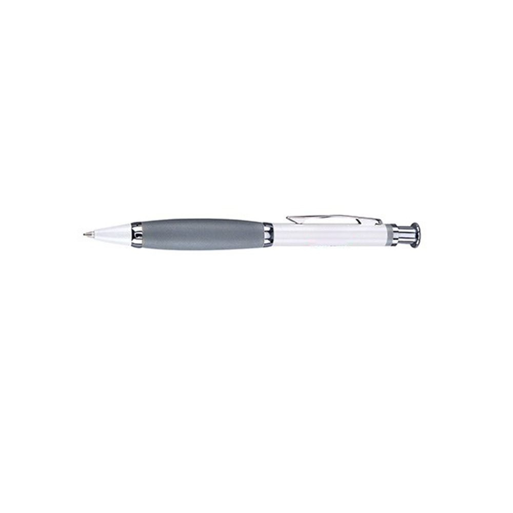 Personalized Click Action Ballpoint Pen Gray