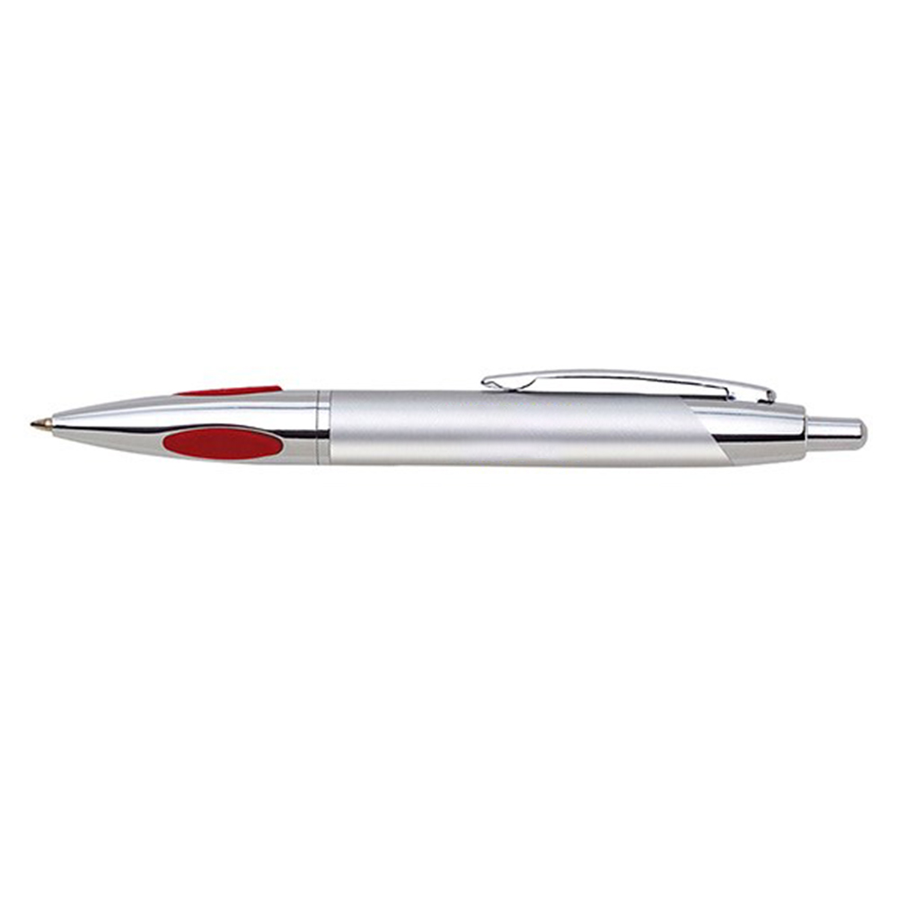 Personalized Click Action Brass Ballpoint Pen Red